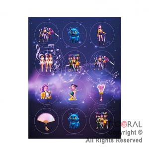 LAS GUERRERAS K POP STICKER (GM) 12 x 6 UNIDADES